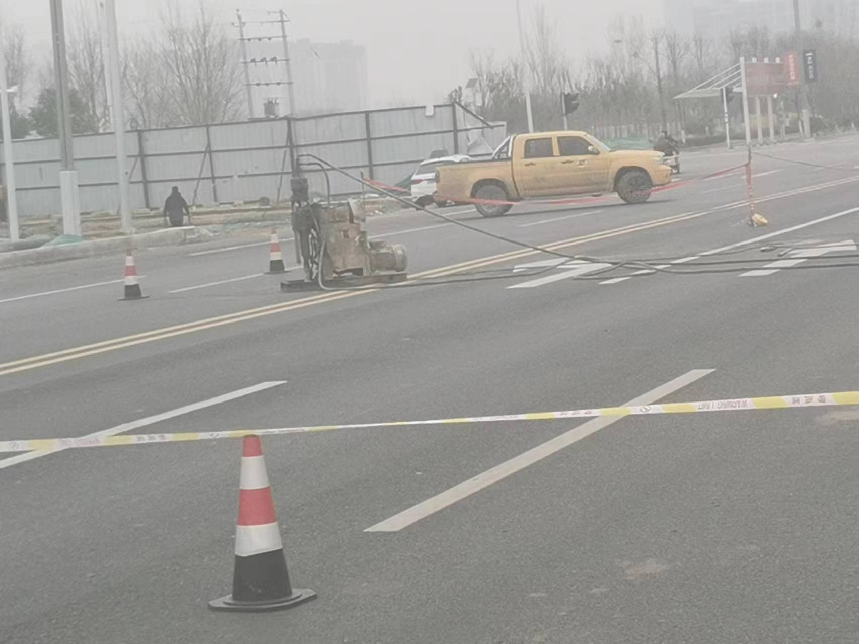桥西马路注浆